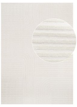 Vloerkleed Hygge Gebroken Wit Strepen