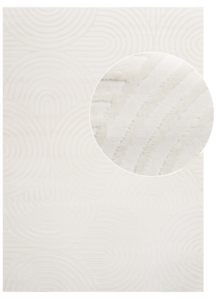 Vloerkleed Hygge Gebroken Wit Ovalen