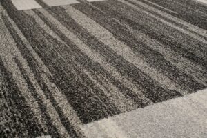 Vloerkleed Sari Antraciet Beige Rand