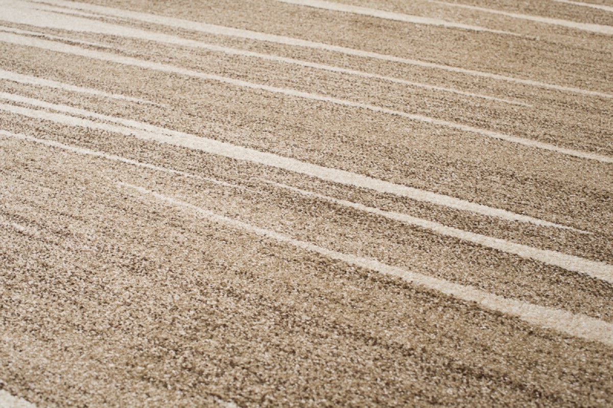 Vloerkleed Sari Donker Beige Gestreept