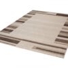 Vloerkleed Sari Beige Bruin Rand