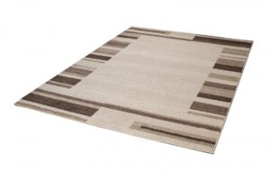 Vloerkleed Sari Beige Bruin Rand