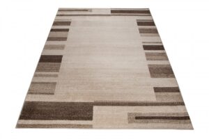 Vloerkleed Sari Beige Bruin Rand