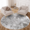 Vloerkleed Crystal Rond Lichtgrijs Marble