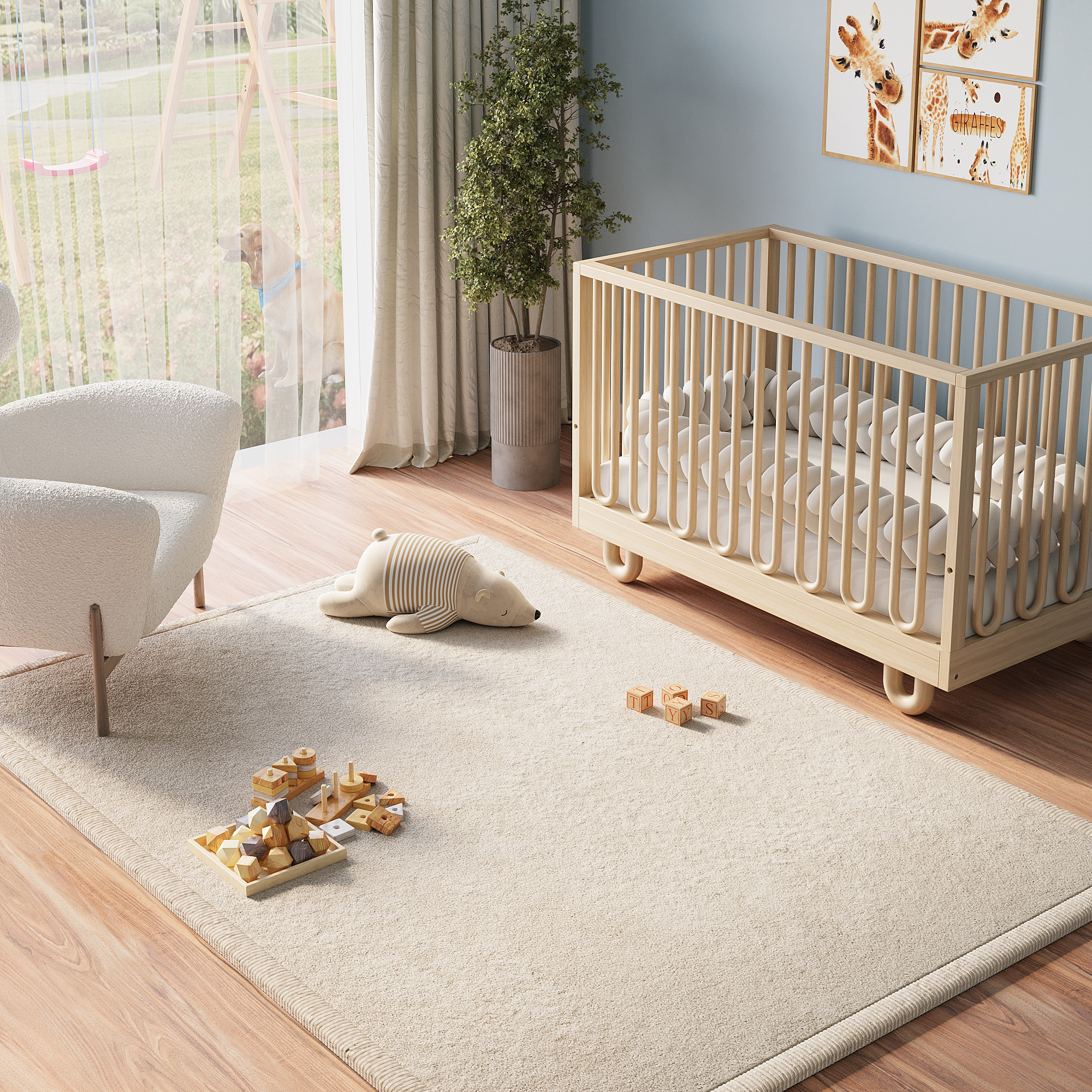 Kinderkleed Fluffin Beige