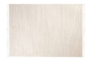 Vloerkleed Sari met Franjes Licht Crème