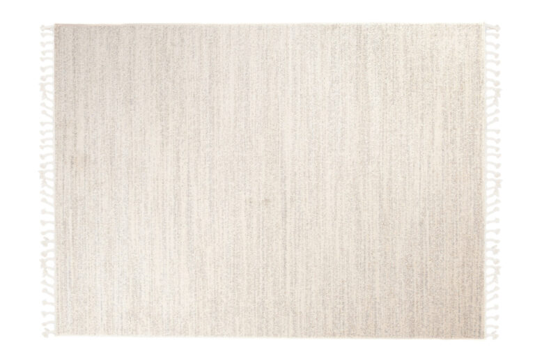 Vloerkleed Sari met Franjes Licht Crème