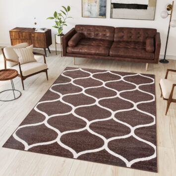 Vloerkleed Sari Bruin Trellis