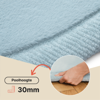 Kinderkleed Fluffin Rond Blauw