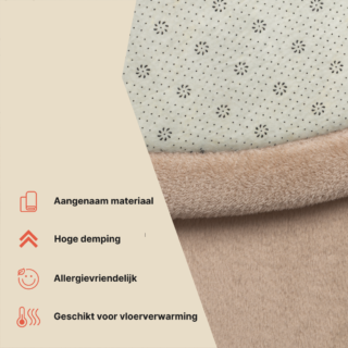 Kinderkleed Fluffin Rond Beige