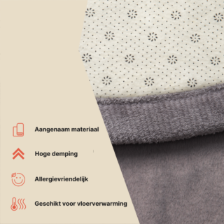 Kinderkleed Fluffin Rond Donkergrijs