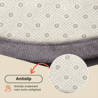 Kinderkleed Fluffin Rond Donkergrijs