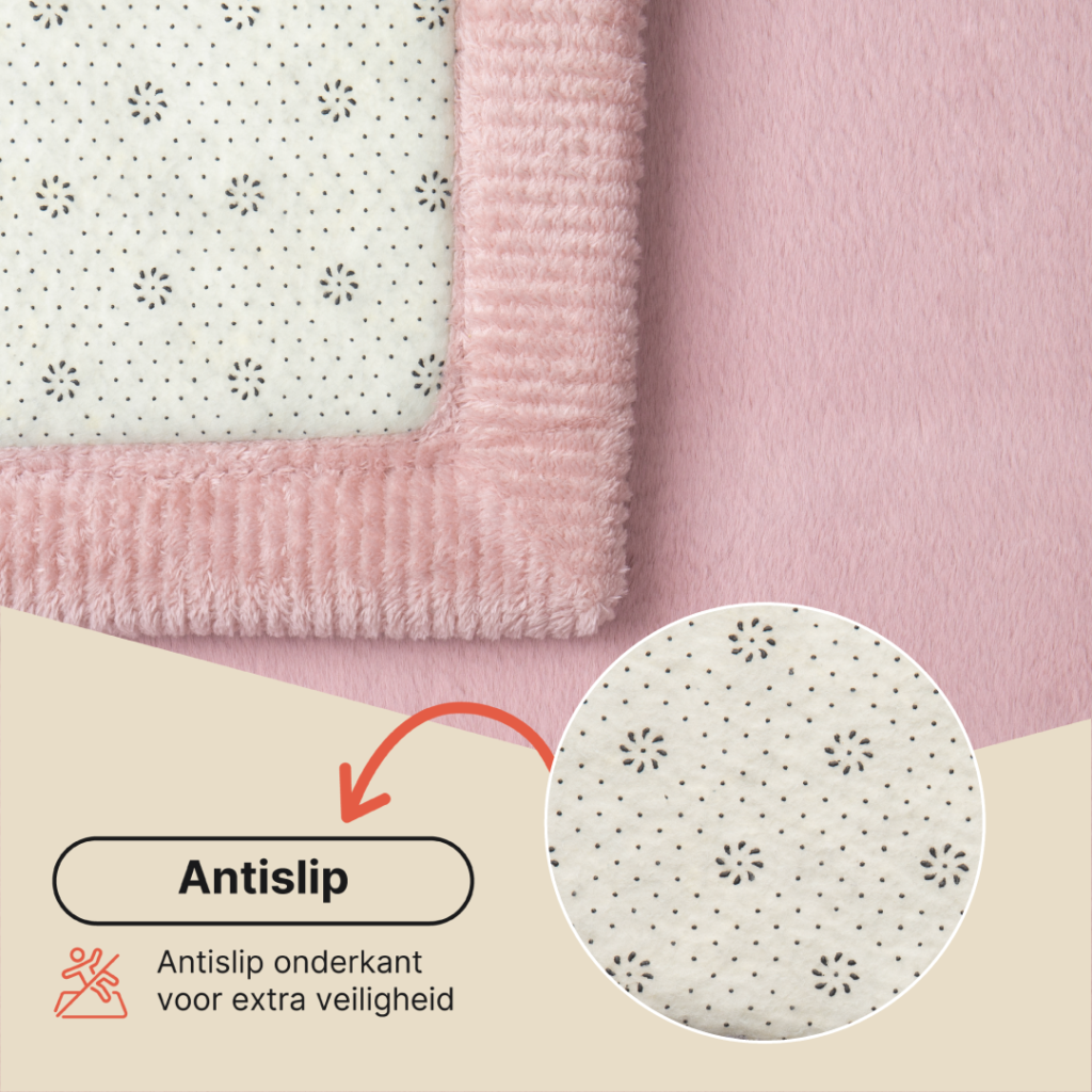 Kinderkleed Fluffin Vierkant Roze