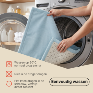 Kinderkleed Fluffin Vierkant Blauw