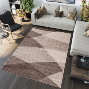 Vloerkleed Sari Bruin Beige Geometrisch