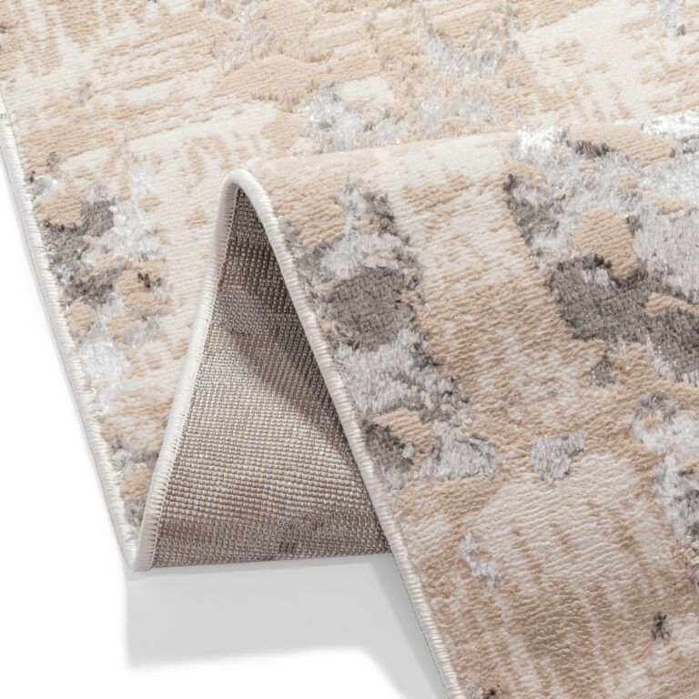 Loper Crystal Beige Grijs Abstract