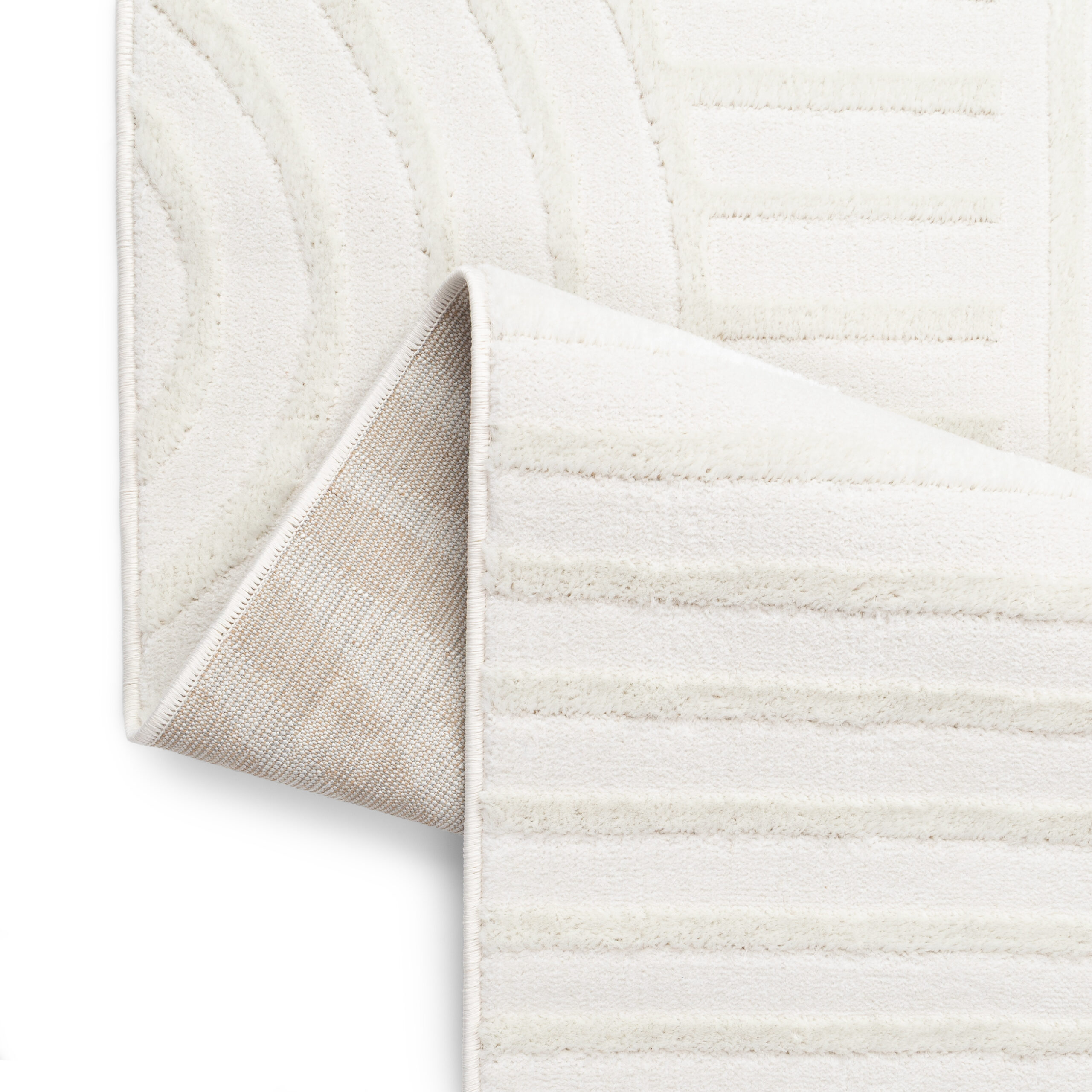 Vloerkleed Hygge Gebroken Wit Geometrisch