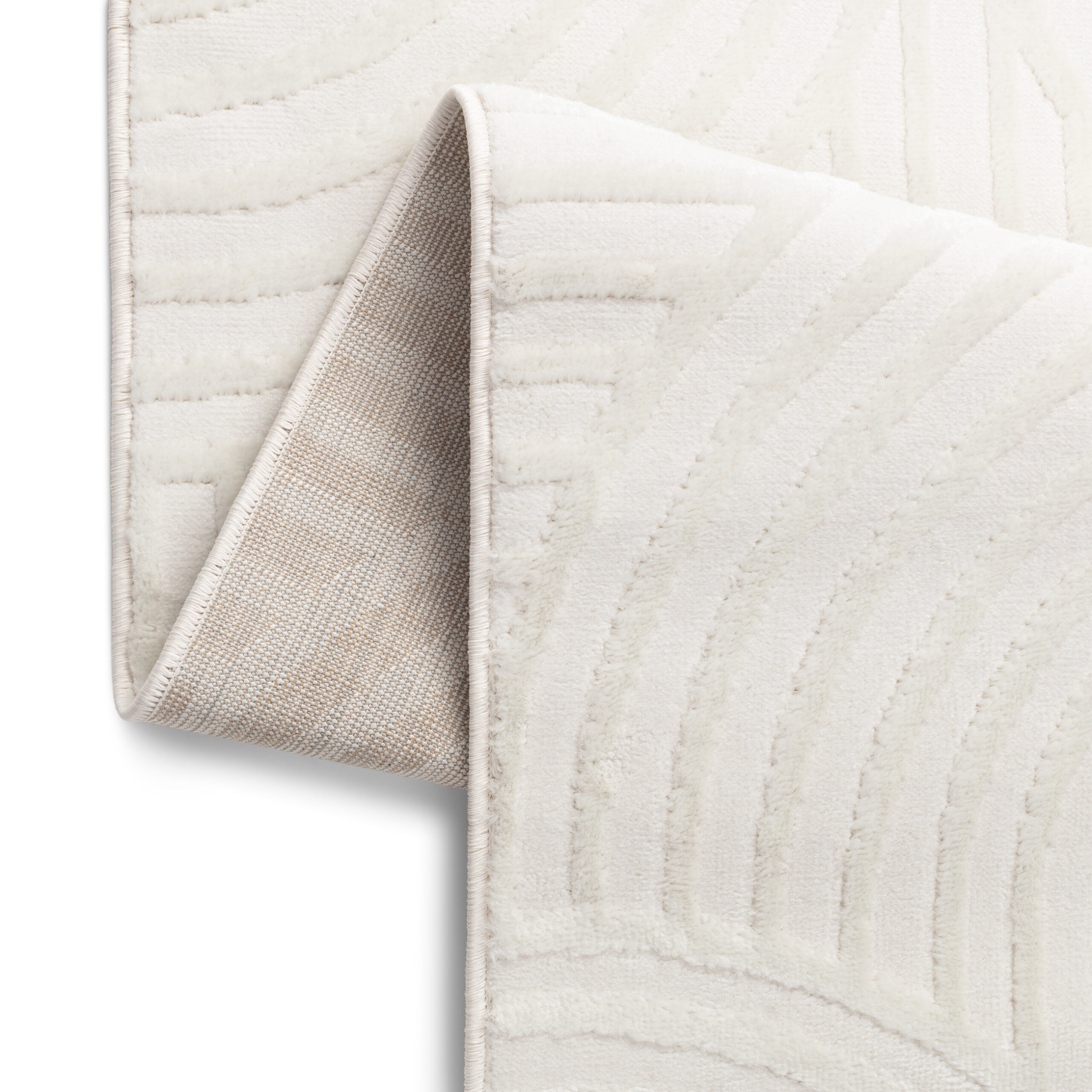 Vloerkleed Hygge Gebroken Wit Ovalen