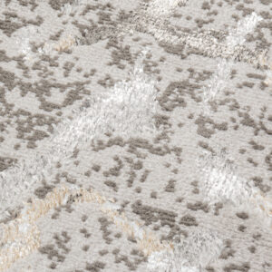 Loper Crystal Donkergrijs Beige Modern