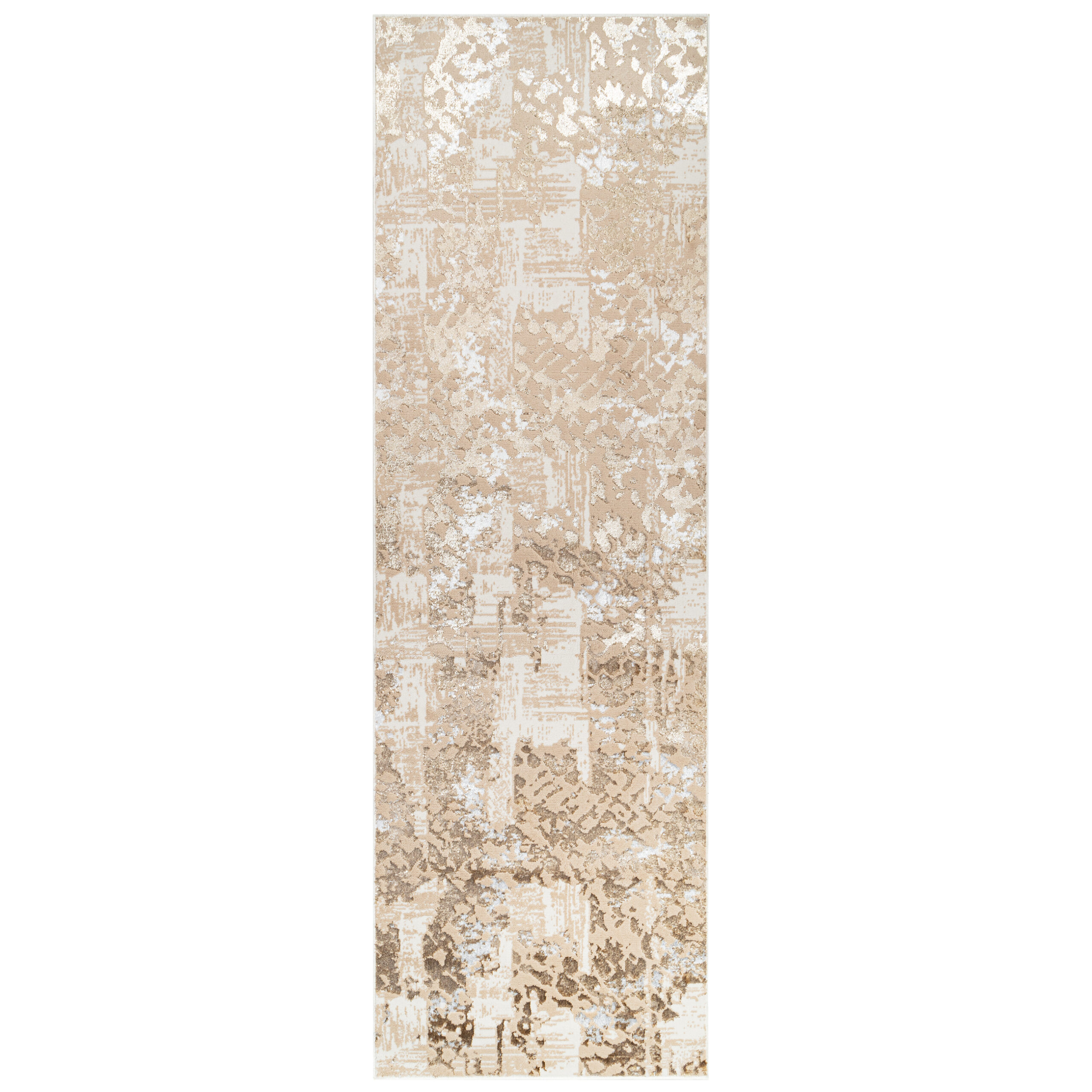 Loper Crystal Bruin Goud Abstract