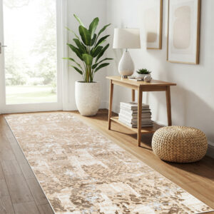 Loper Crystal Bruin Goud Abstract