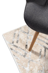 Loper Crystal Beige Grijs Zigzag