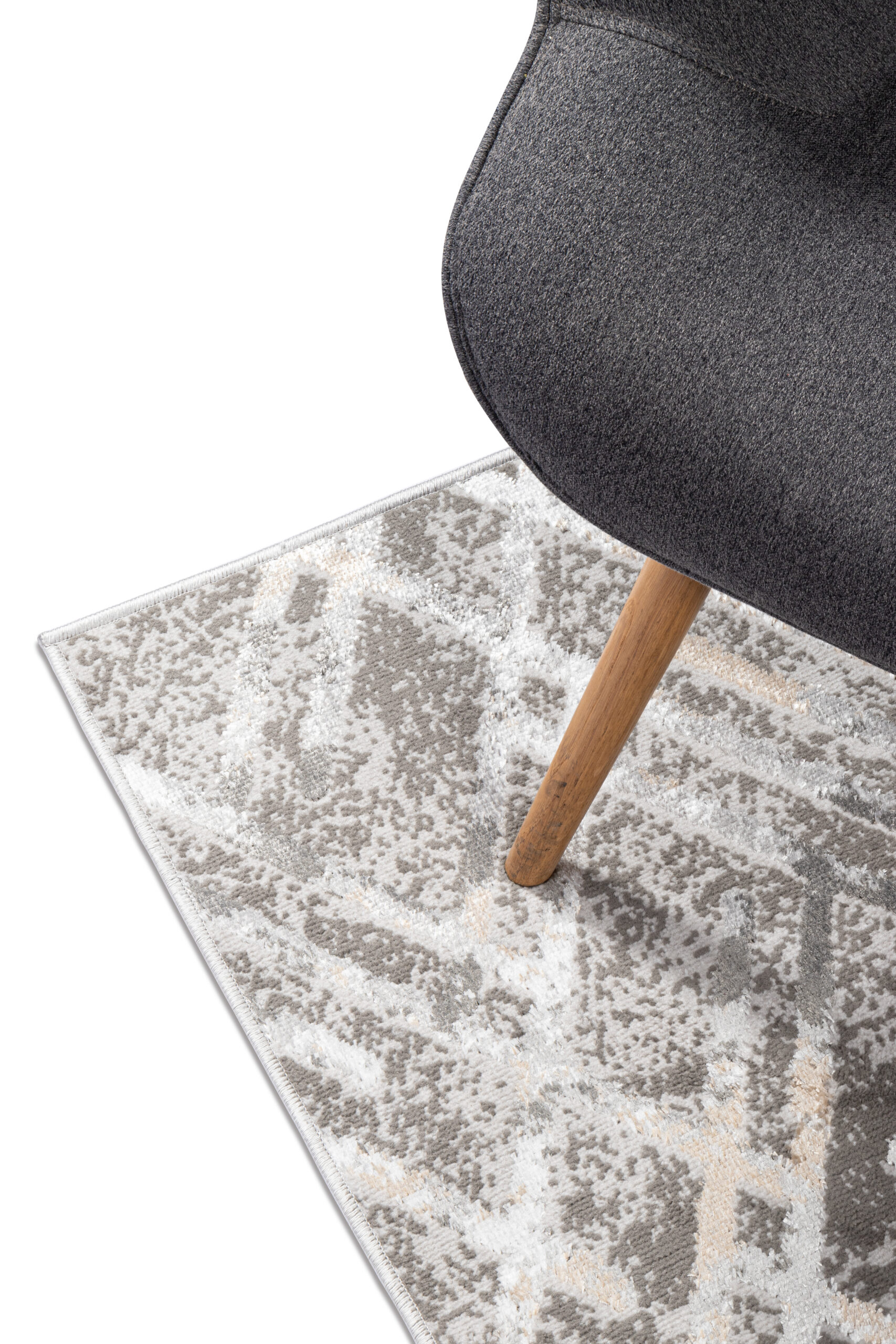 Loper Crystal Grijs Beige Zigzag