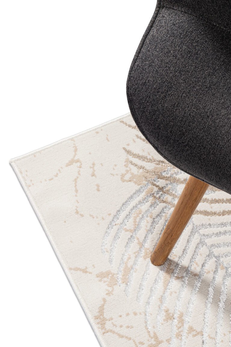 Loper Crystal Beige Bruin Bladeren