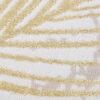 Vloerkleed Crystal Rond Gold Bruin Creme Bladeren