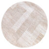 Vloerkleed Crystal Rond Beige Bruin Crème Strepen