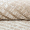 Vloerkleed Crystal Rond Bruin Beige Cream Strepen