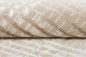 Vloerkleed Crystal Rond Bruin Beige Cream Strepen