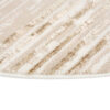 Vloerkleed Crystal Rond Bruin Beige Cream Strepen