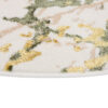 Vloerkleed Crystal Rond Groen Creme Abstract Marmer