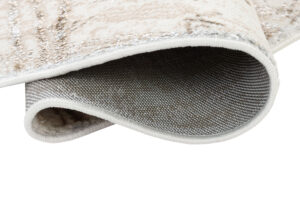 Vloerkleed Crystal Rond Cream Bruin Gevlekte Lijnen