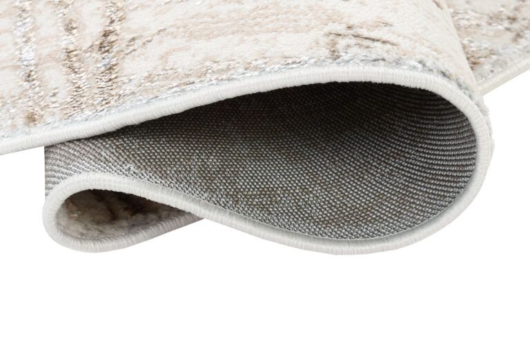 Vloerkleed Crystal Rond Cream Bruin Gevlekte Lijnen