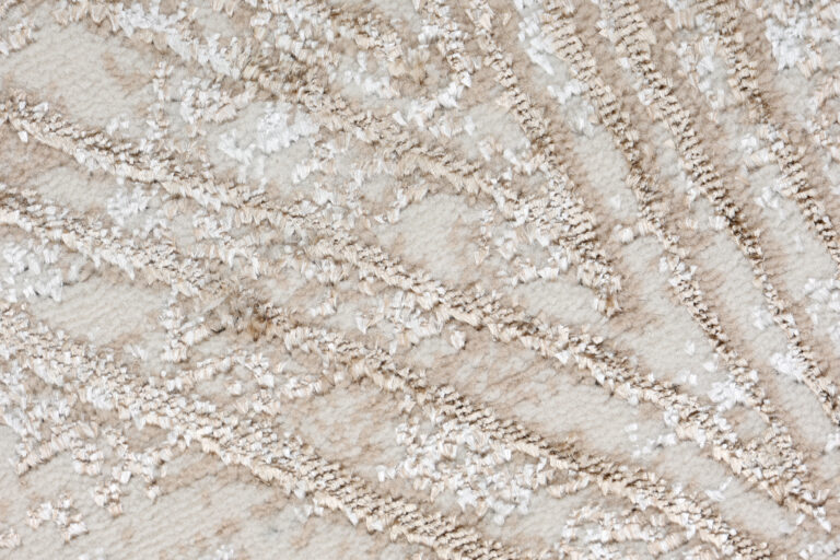 Vloerkleed Crystal Rond Cream Bruin Gevlekte Lijnen