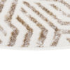Vloerkleed Crystal Rond Bruin Creme Beige Lijnen