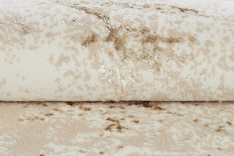 Vloerkleed Crystal Rond Beige Bruin Marmer