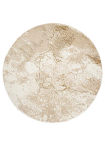 Vloerkleed Crystal Rond Beige Bruin Marmer