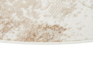 Vloerkleed Crystal Rond Beige Bruin Marmer