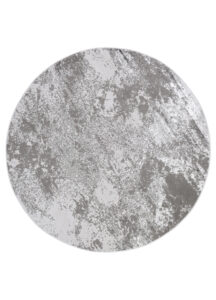 Vloerkleed Crystal Rond Lichtgrijs Marble