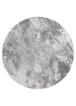 Vloerkleed Crystal Rond Lichtgrijs Marble