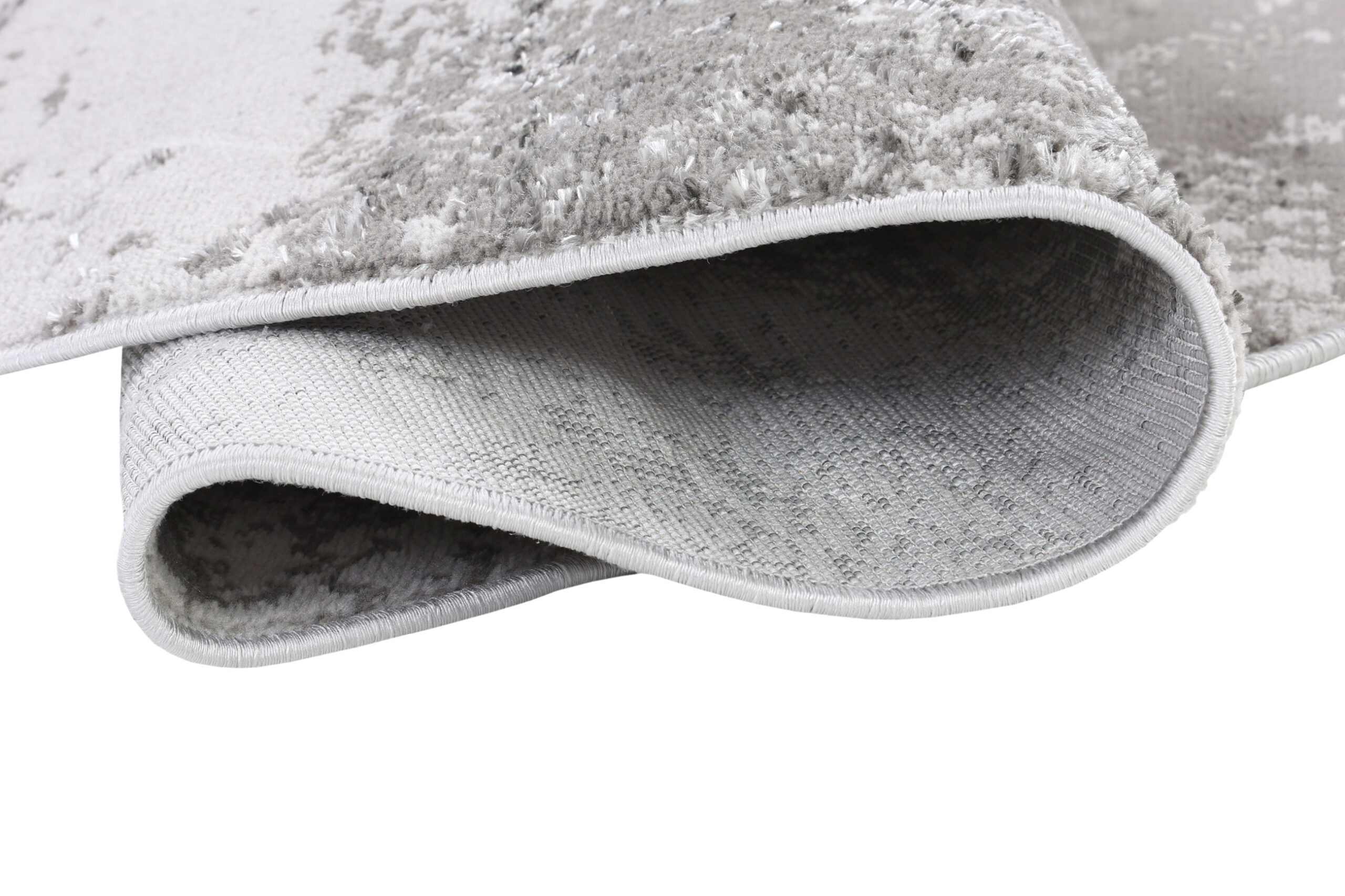 Vloerkleed Crystal Rond Lichtgrijs Marble