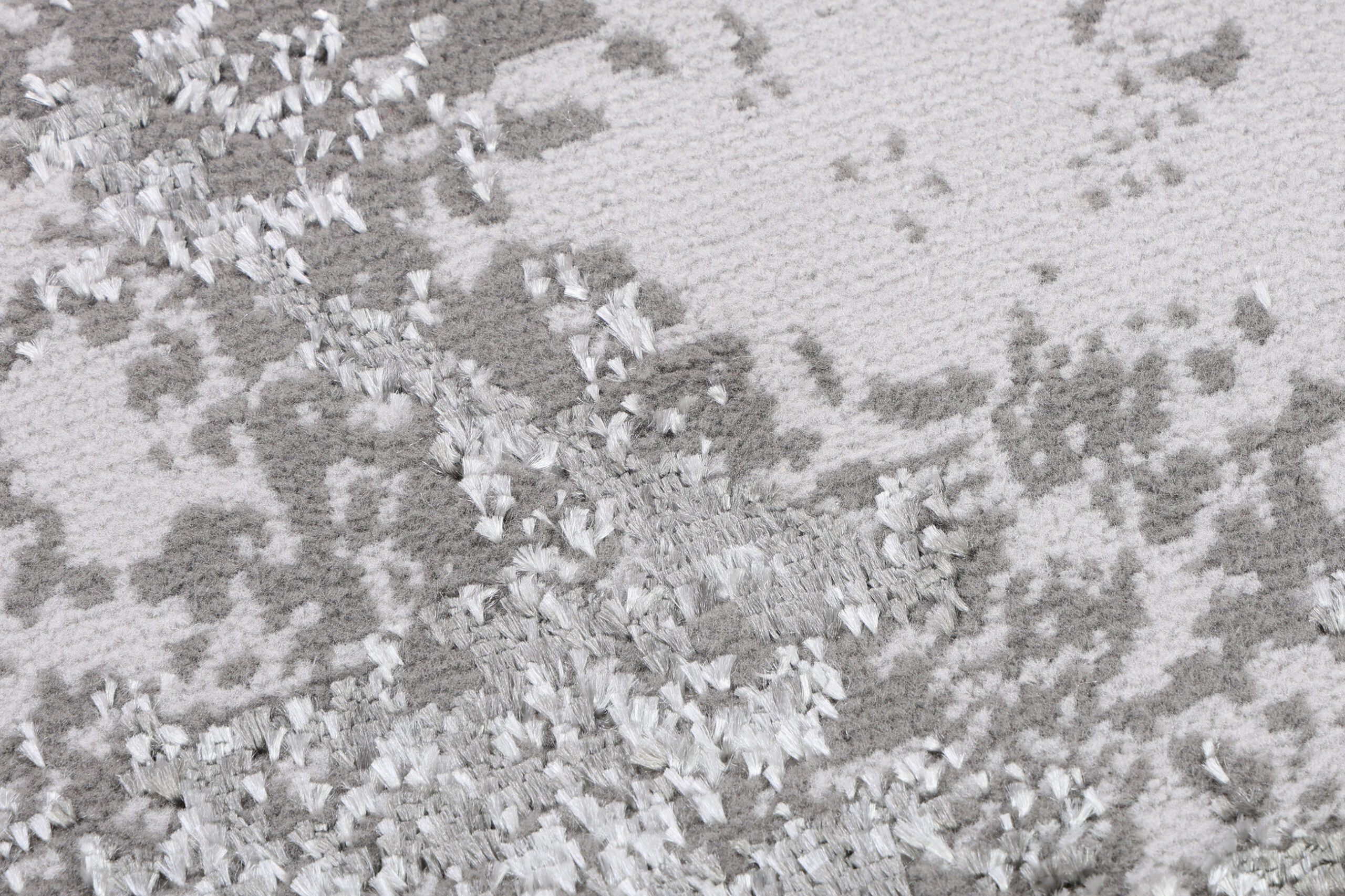 Vloerkleed Crystal Rond Lichtgrijs Marble