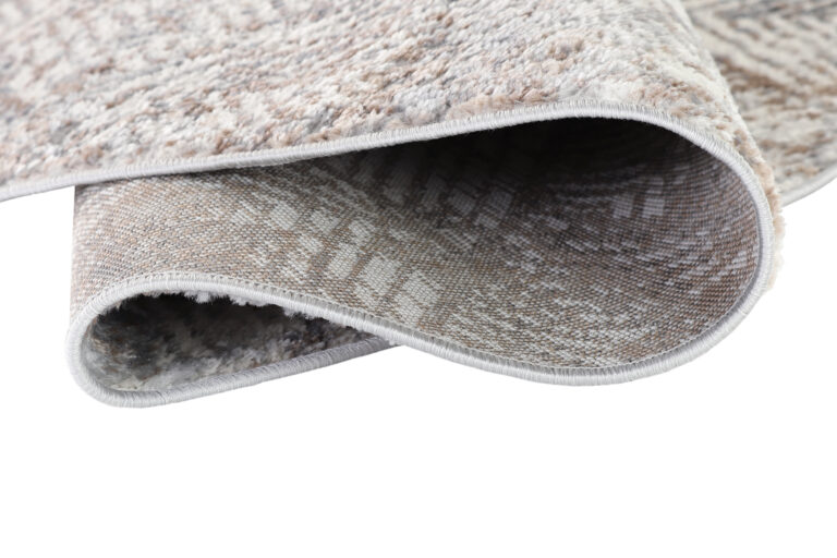 Vloerkleed Valley Rond Grijs Beige Geometrisch Vierkant