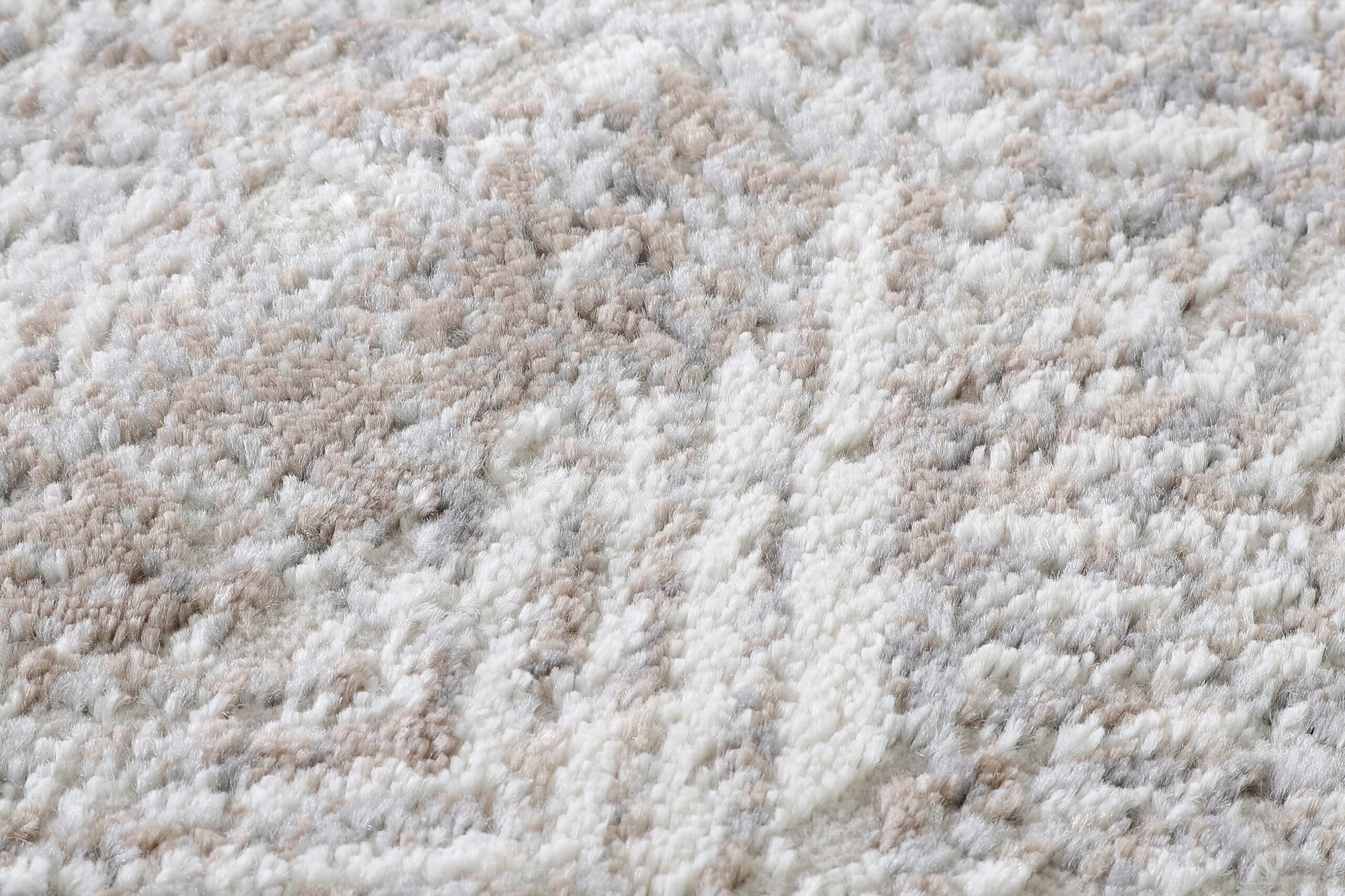 Vloerkleed Valley Rond Grijs Beige Geometrisch Vierkant