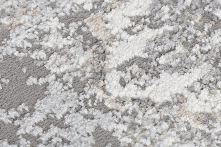 Vloerkleed Valley Rond Donker Grijs Gebloemd Rozetten