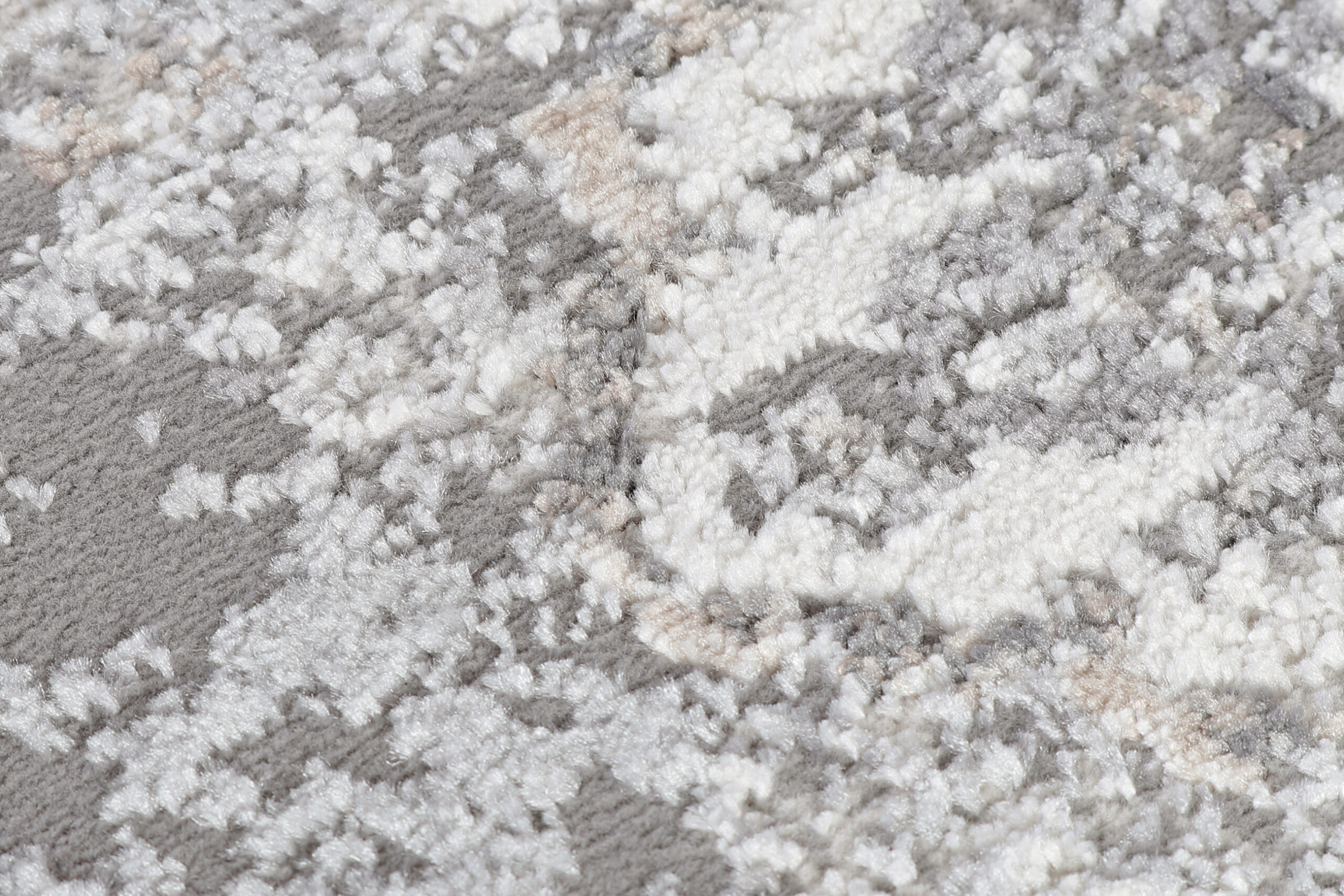 Vloerkleed Valley Rond Donker Grijs Gebloemd Rozetten