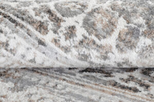 Vloerkleed Valley Rond Grijs Vintage Gebloemd